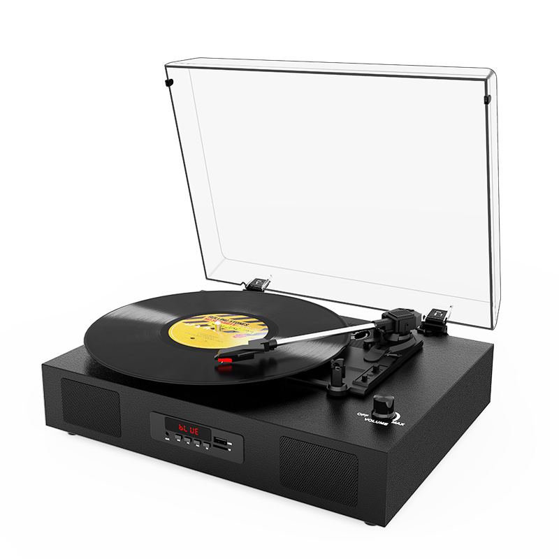 Professional Best Price Led Display Gramophone CD Player Magnetic Cartridge High End Wooden Vintage Record Turntable Player