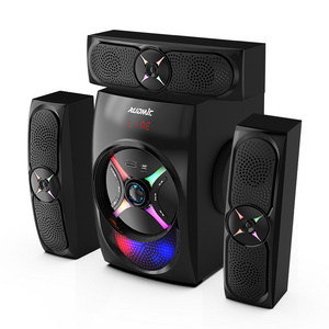 Audmic Manufacturer OEM AC Power Supply 3.1 Channel Multimedia Speaker RGB Colorful Led Lights 3.1 Multimedia Speaker