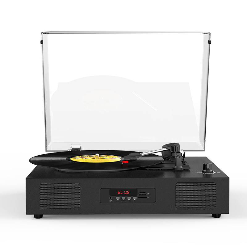 Professional Best Price Led Display Gramophone CD Player Magnetic Cartridge High End Wooden Vintage Record Turntable Player