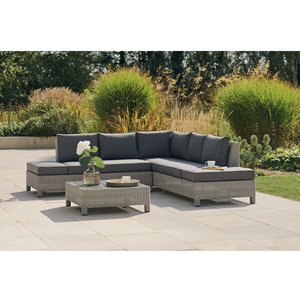 Waterproof 3 Piece All Weather Garden Lounge sofa Aluminium Rattan Outdoor Furniture