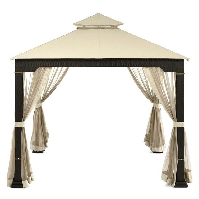 Rattan Garden Gazebo,Gazebo Tent,Wrought Iron Outdoor Gazebos For Sale