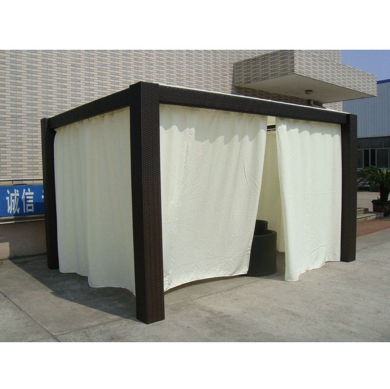 Audu Patio Gazebo,3*3M Patio Gazebo With Curtain