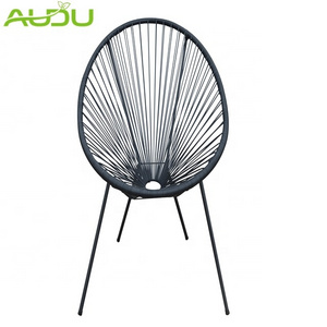 AUDU GARDEN Wicker Colorful Rattan Chairs Outdoor Balcony Sun Bistro Acapulco Chair