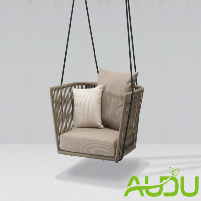 Audu New Design Aluminium Base Single Sofa woven rope outdoor furniture