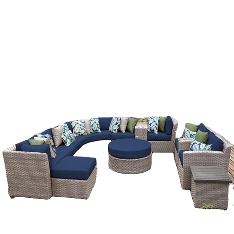 Audu navy rattan Minnesota outdoor furniture aldi