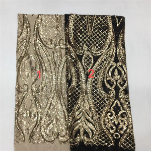 classic European American style elastic fabric beaded border lace made in korea lace fabric swiss voile lace fabric