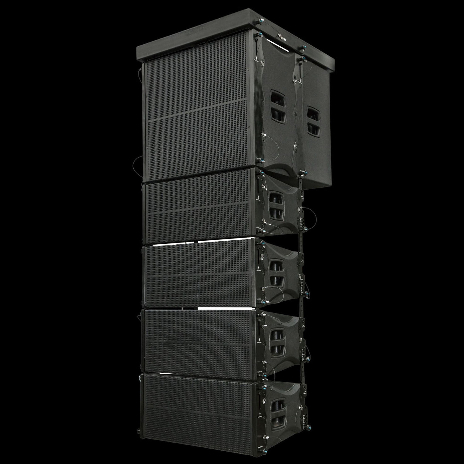 TUNERSYS Dual Speakers Empty Box Audio System Sound Professional Music Passive 12 Inches Line Array Sound Empty Cabinet