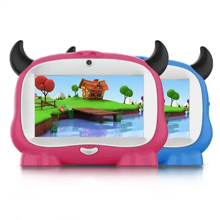 For android cheap tablets 3-12 smart educational unbreakable screen wifi learning children 2023 toy school quran kids tablet