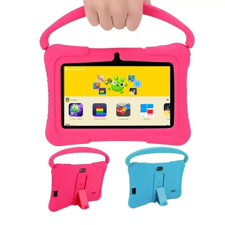 Wholesale game quad core 7 inch cheap 3 to 12 year baby toys led kids writing 3-7years educational android learning kids tablet