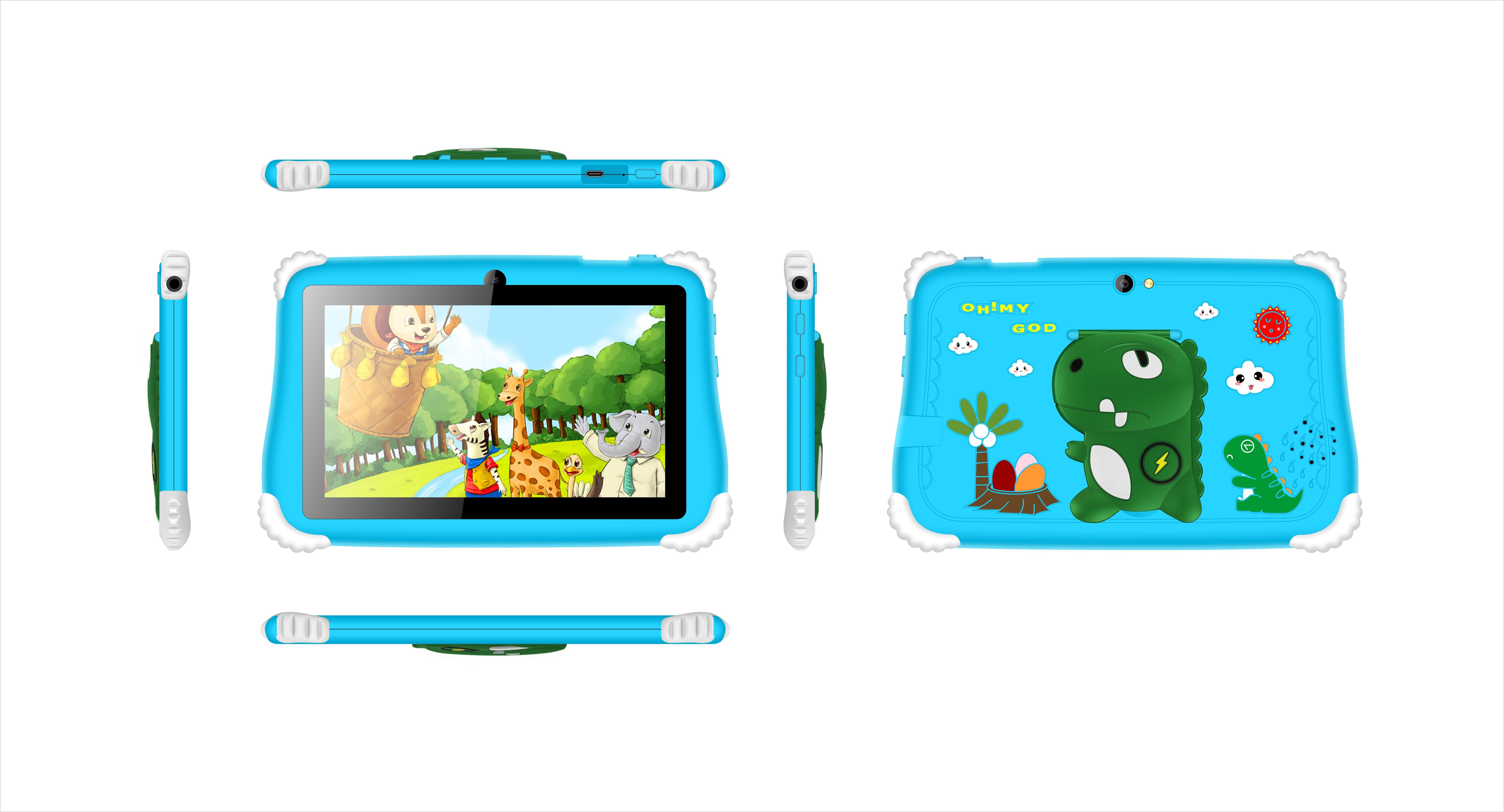 7 Inch Android 5 Kids Tablet PC With MTK6582 3200 Mah Battery 2GB RAM And 16GB ROM Education Learning And Playing Kids Tablets