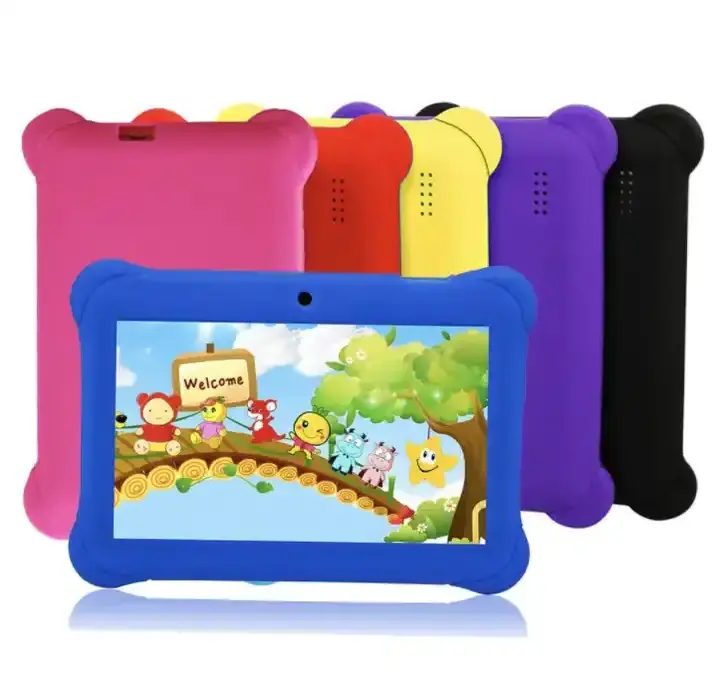 Wholesale game quad core 7 inch cheap 3 to 12 year baby toys led kids writing 3-7years educational android learning kids tablet