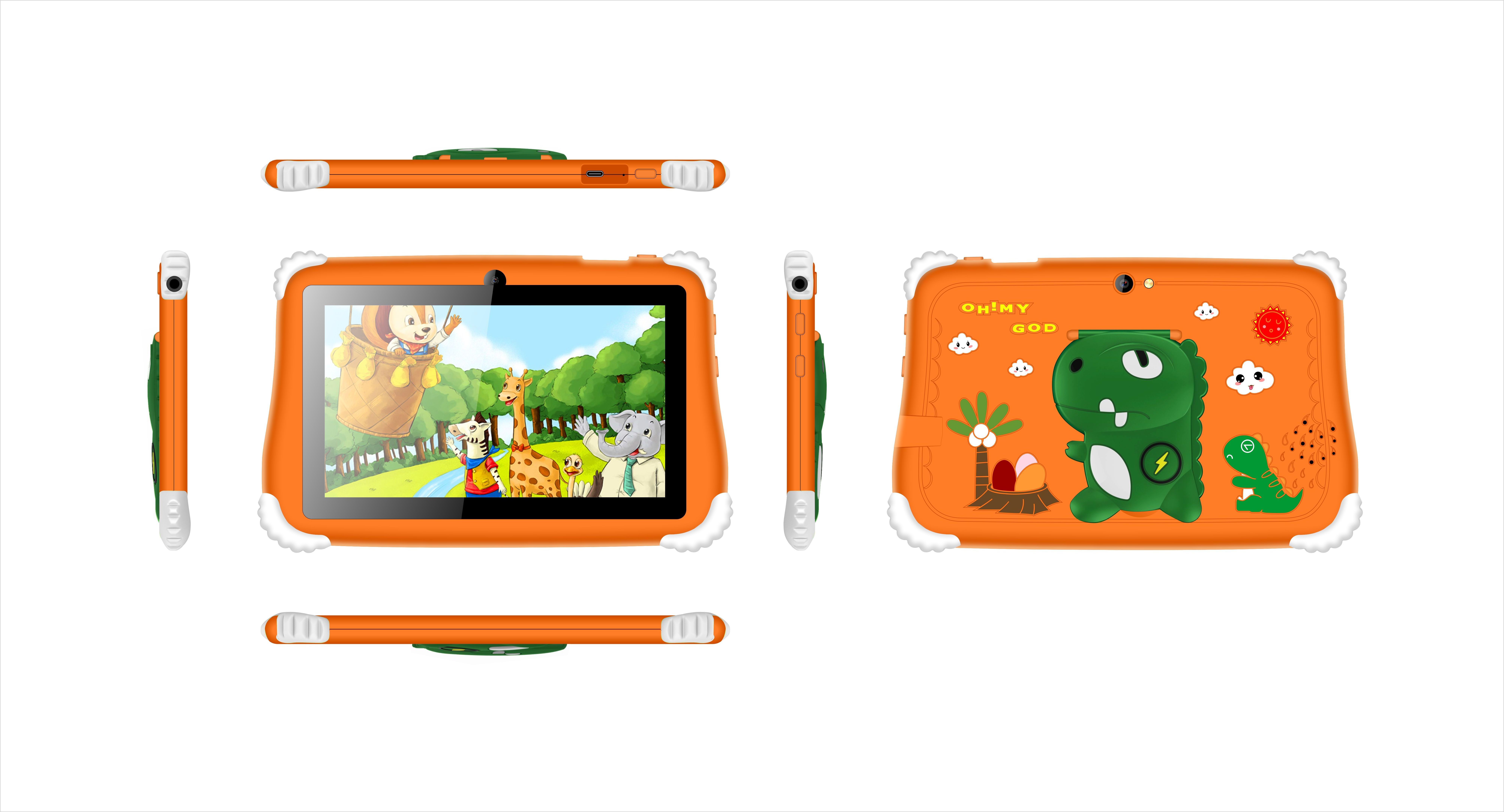 7 Inch Android 5 Kids Tablet PC With MTK6582 3200 Mah Battery 2GB RAM And 16GB ROM Education Learning And Playing Kids Tablets