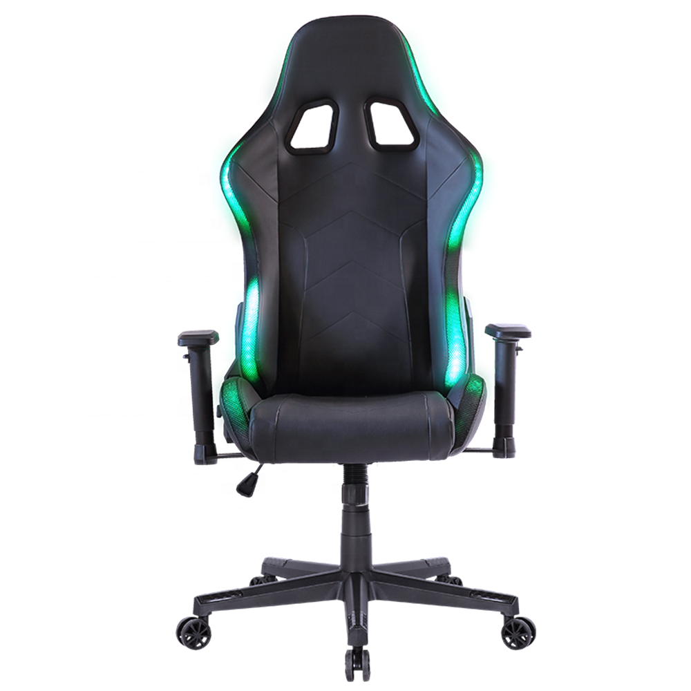 JL full metal frame silla pc gaming rgb racing elite led lighting pro multi color comfortable office desk gamer chair