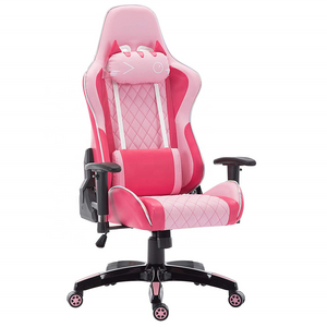 Ergonomic Cute Kitty Cat PC Computer Chair Rosa Silla Gamer Pro Quality Upholstery Custom Pc Women E-sports Gaming Chair