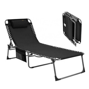 Wholesale Lounge Chair Outdoor Folding Deck Sun Lounger Chair for Outside Beach Patio Pool Lawn Sunbathing Sun Tanning