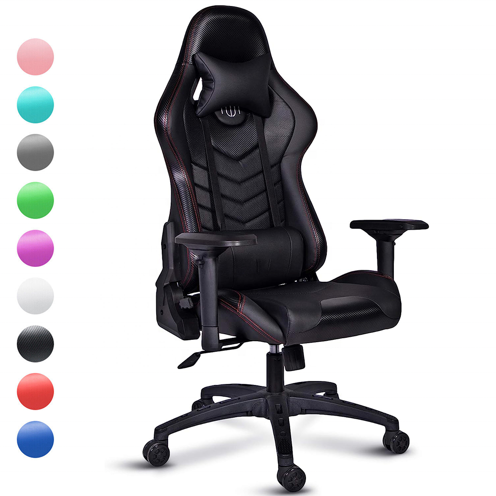 JL free sample full oem black artificial leather gaming stuhl chair adjustable 2024 elite professional gamer chair pro