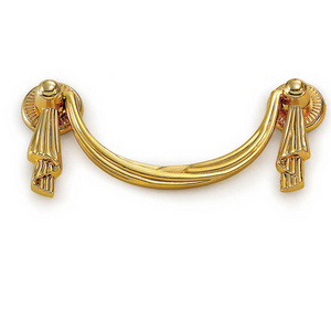 Luxury antique gold furniture kitchen cabinet door pull handle made in China