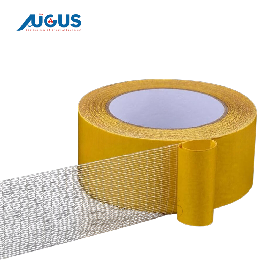 Augus Double Sided PET Fiberglass Mesh Super Strong Thin Drywall Joint Adhesive Tape Wholesale Transparent Tape Bopp Adhesive