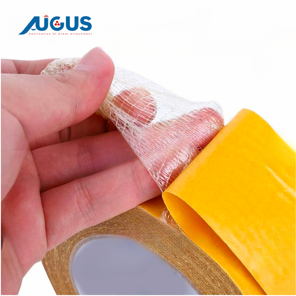 Augus Double Sided PET Fiberglass Mesh Super Strong Thin Drywall Joint Adhesive Tape Wholesale Transparent Tape Bopp Adhesive