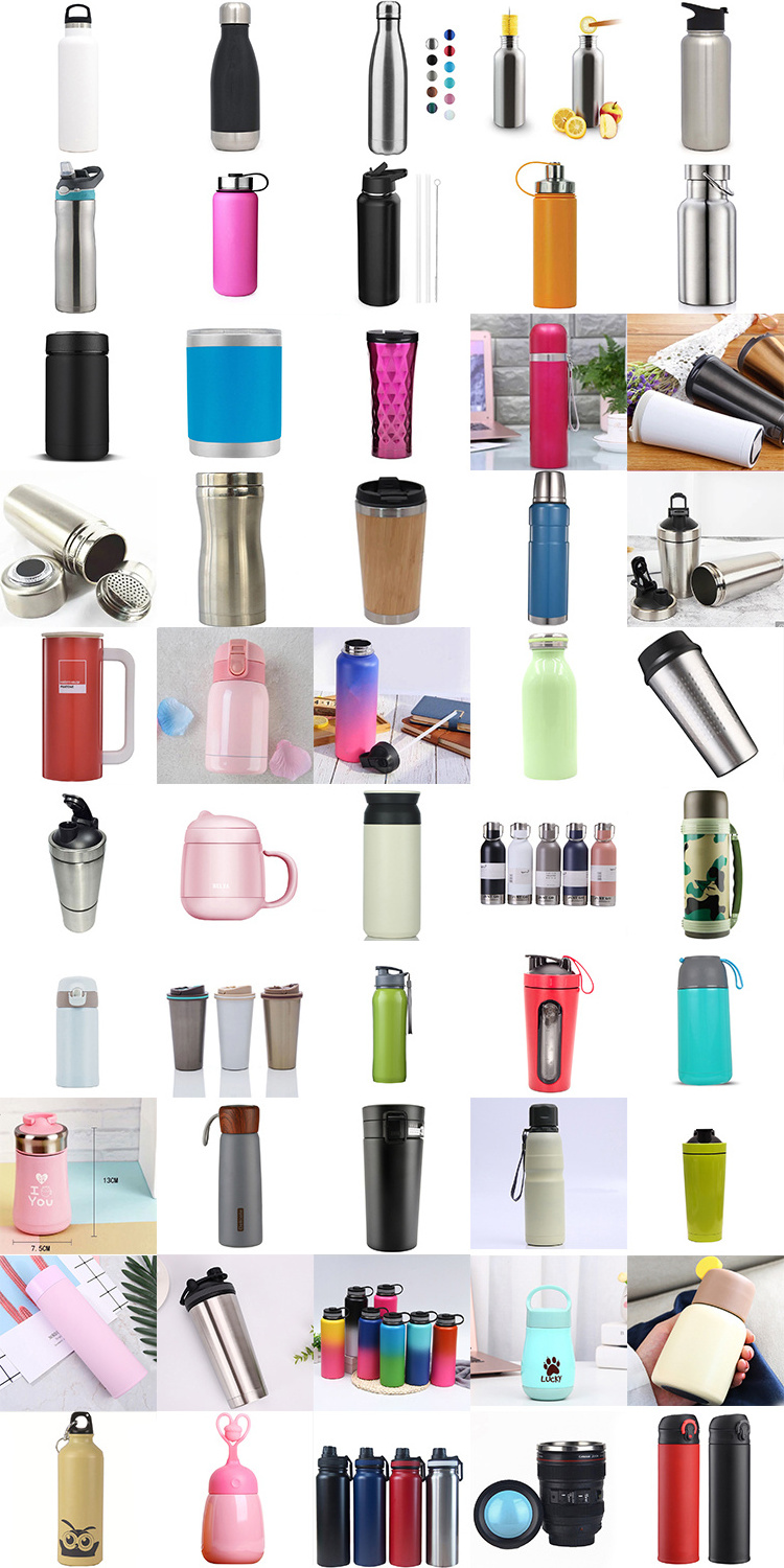 custom 250ml 450ml classic bpa free stainless steel double walled wide mouth vacuum sealed insulated travel water bottle