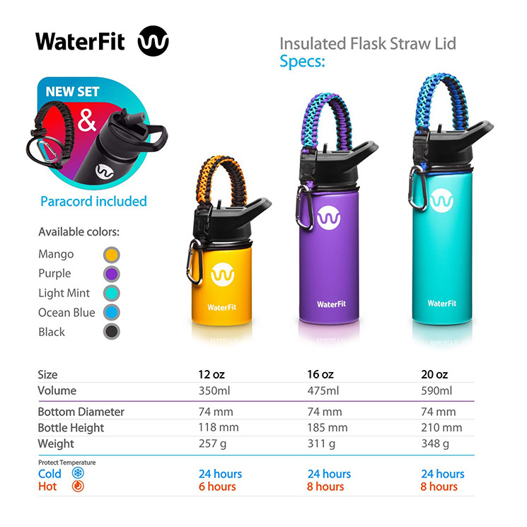 oem custom 250 ml 500 ml big stainless steel metal sport wide mouth water bottles thermal flask