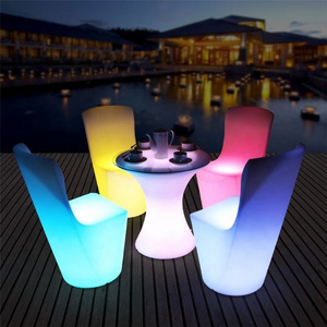 color changing battery operated illuminated led bar bench plastic led light up furniture high cocktail bar tables and chairs set