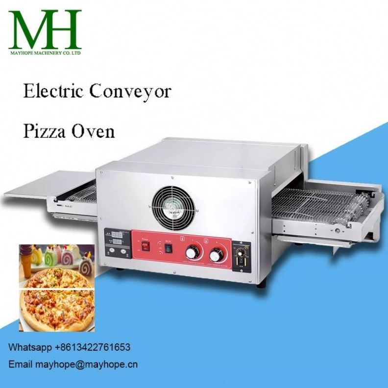 Full Pizza Line Commercial Gas Pizza Oven 32 Inches Electric Hot Air Convection Gas Conveyor Pizza Oven for Fast Food Restaurant