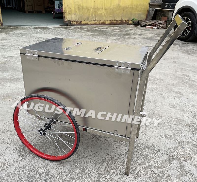 2 wheel Electric Street Food Bike 208L Ice Cream Delivery Bike Hot Dog Food Truck For Cold Drink