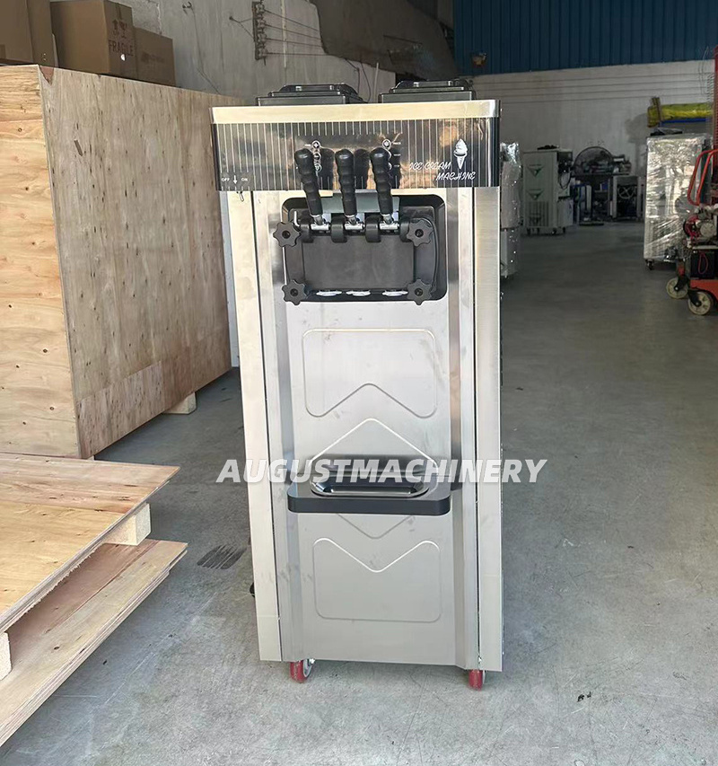 Kls-F626 Three Flavors Commercial Automatic Electric Ti-Steel Ice Cream Machine Factory Price