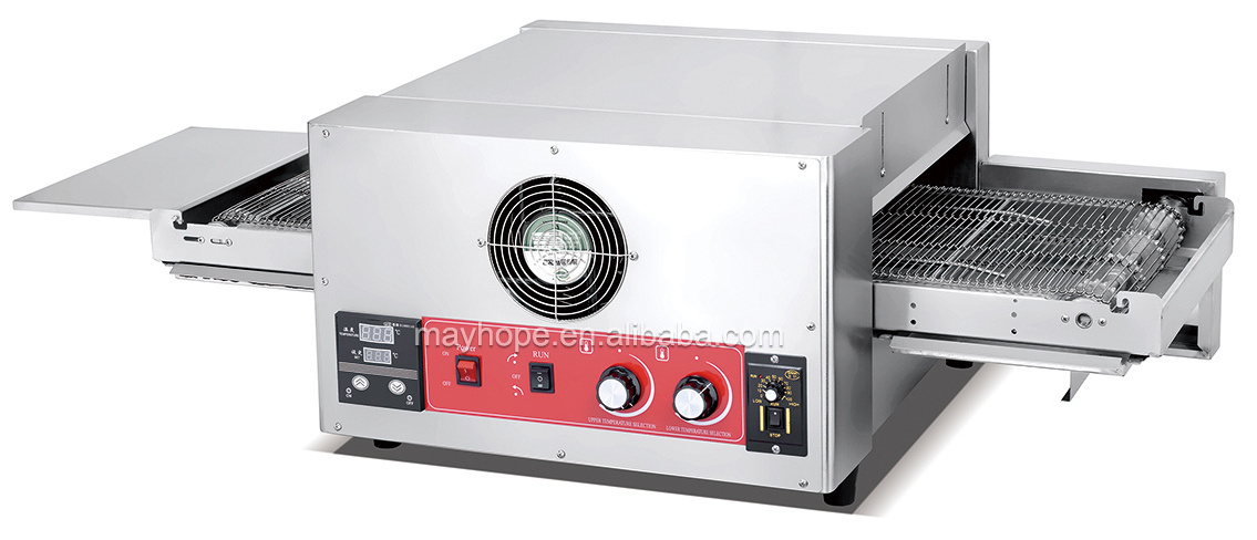 Full Pizza Line Commercial Gas Pizza Oven 32 Inches Electric Hot Air Convection Gas Conveyor Pizza Oven for Fast Food Restaurant