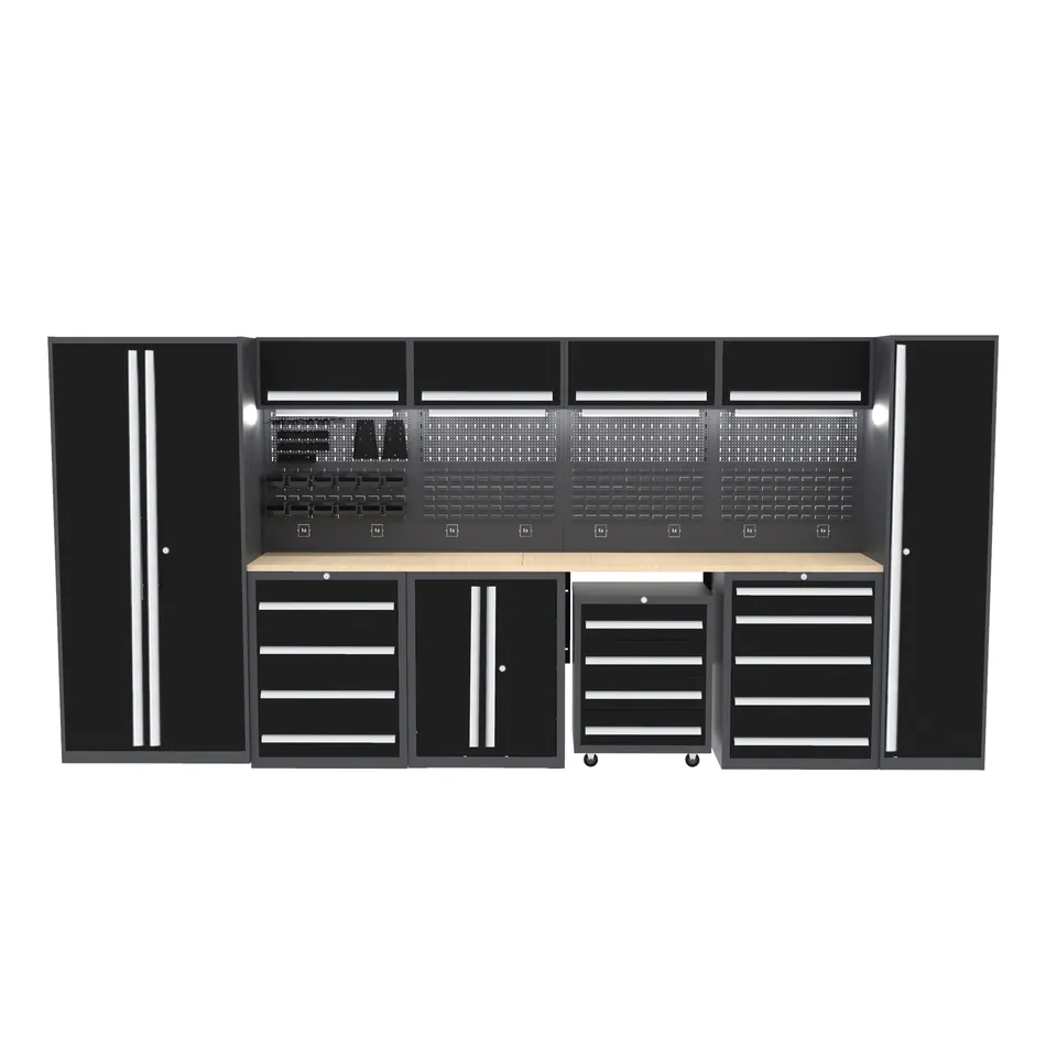 2024  Combined Workshop Toolbox With 550 Mm Depth Stainless Steel Workbench Garage Tool Cabinets Storage