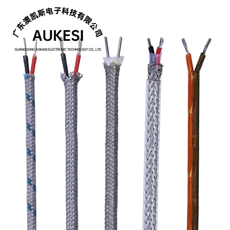 Fiber Glass Braid Cable High Temperature Thermocouple Extension Cable Compensation Wire