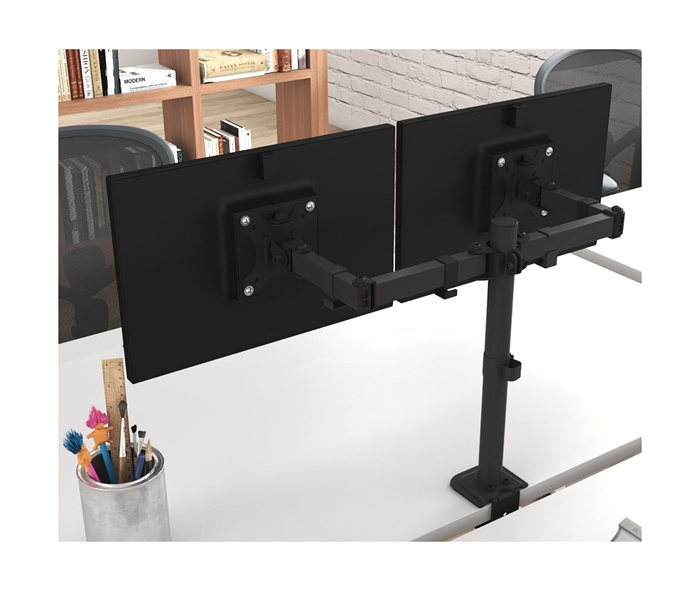 AUKI Dual Computer Monitor Mounts Up To 17.6 lbs Monitor Arm Steel And Plastic Material 32Inch  Vesa Arm