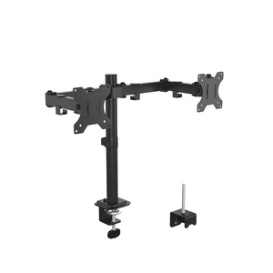 AUKI Dual Computer Monitor Mounts Up To 17.6 lbs Monitor Arm Steel And Plastic Material 32Inch  Vesa Arm