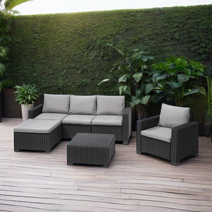 Outdoor furnitures computer chair chiavari chair modern coffee table gray rattan wicker furniture  safari outdoor sofa set