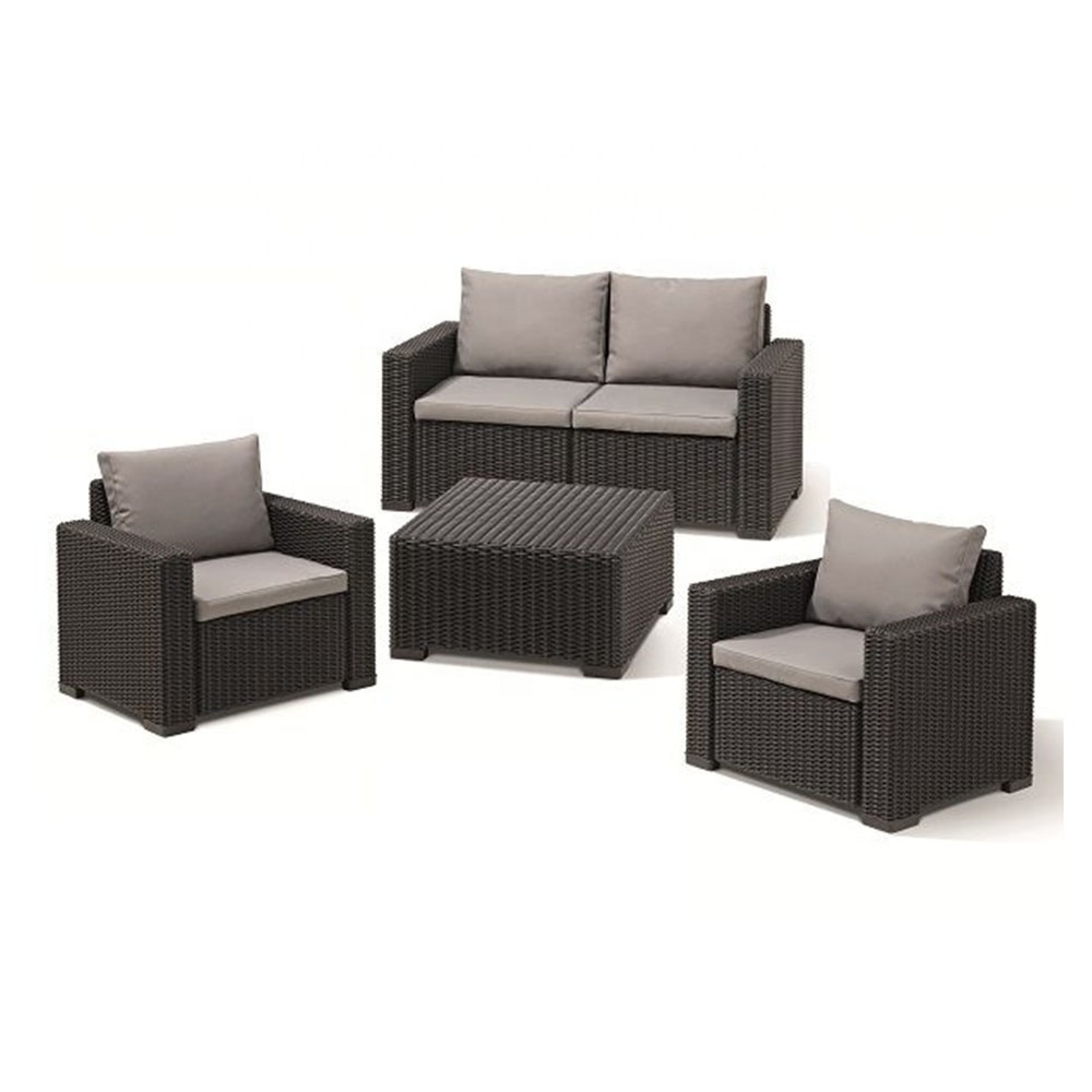 Eco-friendly sofa outdoor sectional sit&lie comfortable outdoor furniture patio sofa set accord with human body engineering