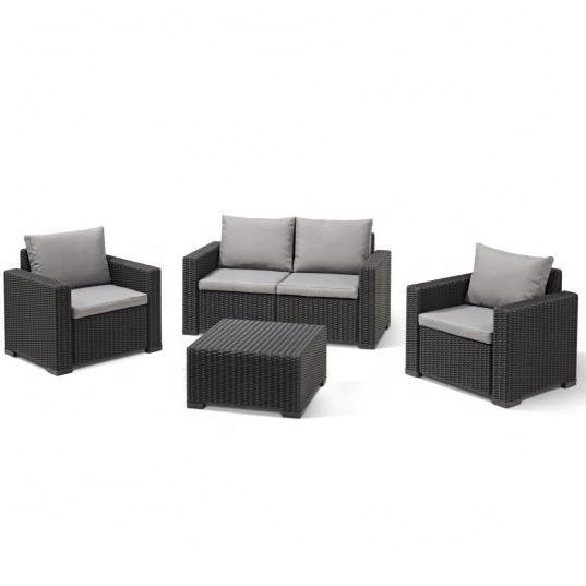 Eco-friendly sofa outdoor sectional sit&lie comfortable outdoor furniture patio sofa set accord with human body engineering