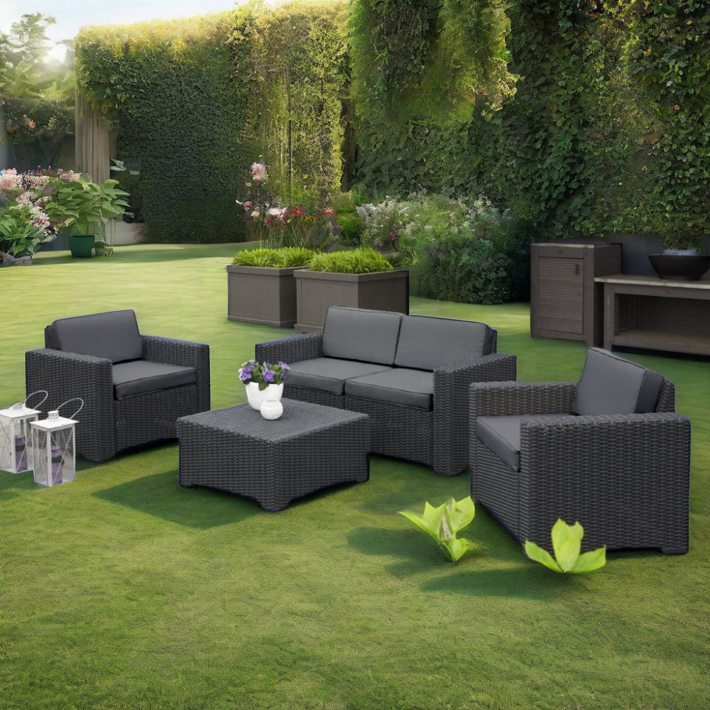 Eco-friendly sofa outdoor sectional sit&lie comfortable outdoor furniture patio sofa set accord with human body engineering