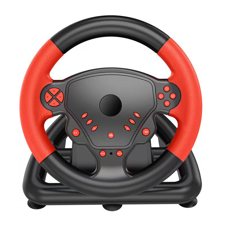 Hot Selling 4 in 1 Volante PC Kids Toy Car Steering Wheel Control PS4 Pedals and Shifter Racing Game Steering Wheel Joystick