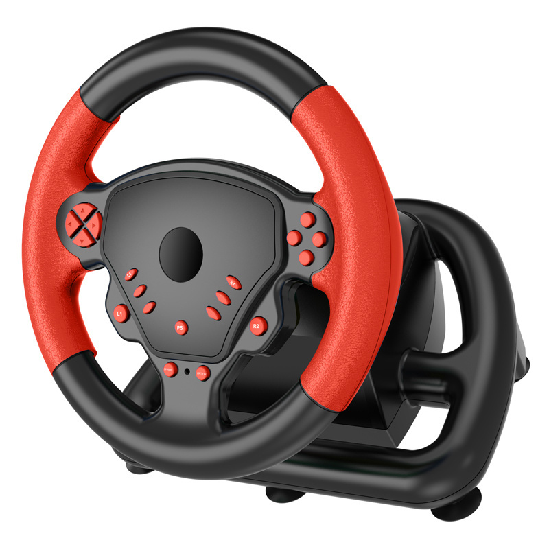 Hot Selling 4 in 1 Volante PC Kids Toy Car Steering Wheel Control PS4 Pedals and Shifter Racing Game Steering Wheel Joystick