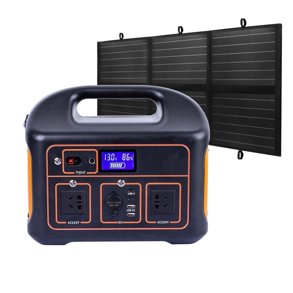 Solar Power Charging Portable Emergency Power Supply 1000W 1KWH Lithium Battery LiFePO4 Outdoor Back Up Energy Station