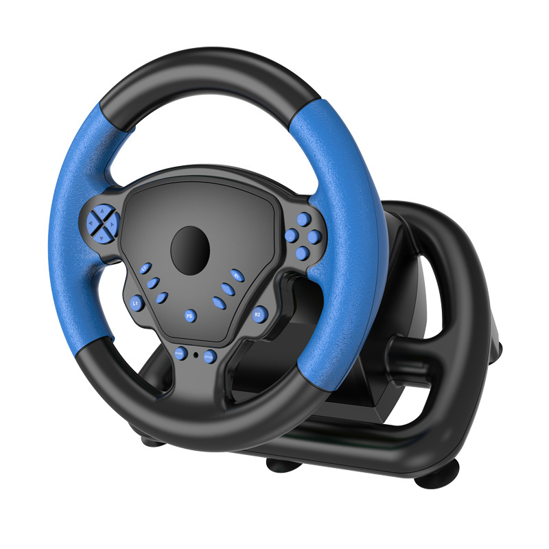 Hot Selling 4 in 1 Volante PC Racing Game Steering Wheel Volantes Para Toy Car PS4 Steering Wheel and Pedals and Shifter