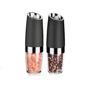 Hot Selling Automatic Gravity Pepper Mill Battery Operated Electric Salt And Pepper Grinder Mill Set