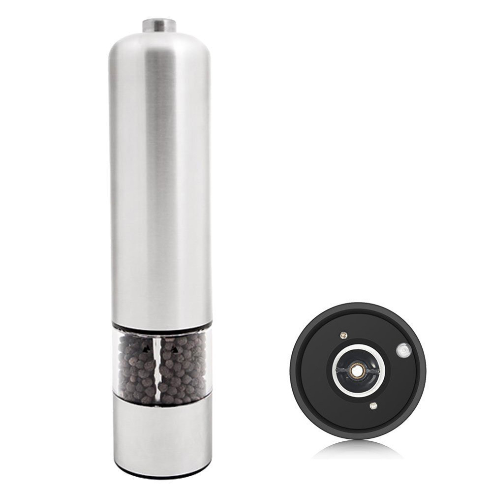 Professional Electric Salt and Pepper Mills Battery Operated Pepper Grinder with Light