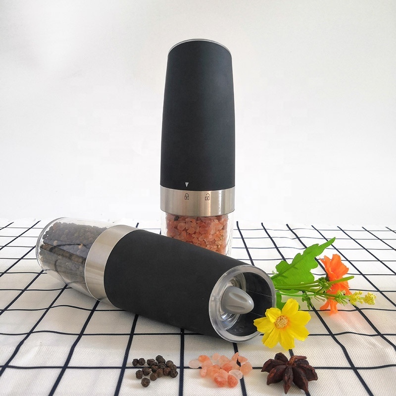 Hot Selling Automatic Gravity Pepper Mill Battery Operated Electric Salt And Pepper Grinder Mill Set