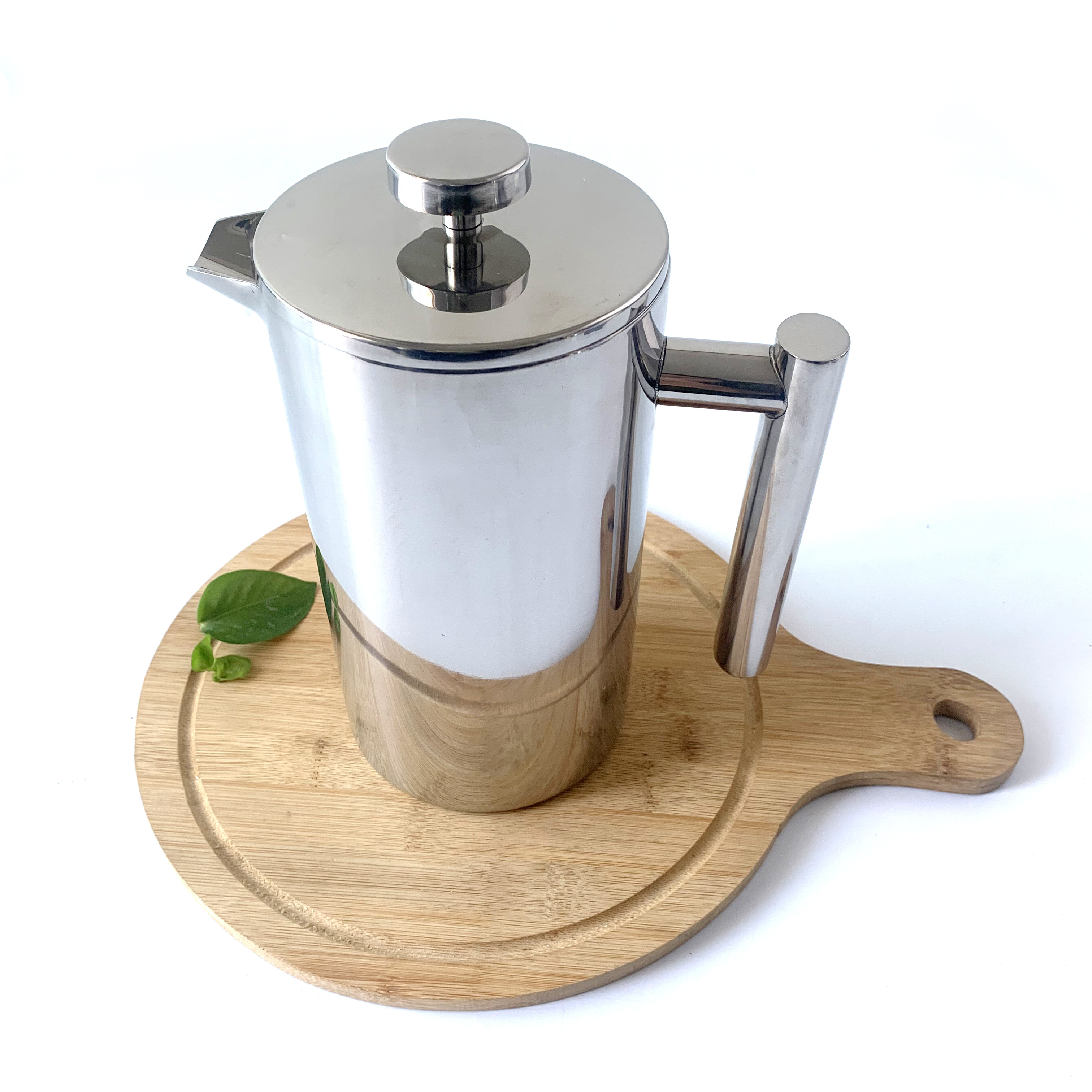 Hot selling Food Grade 350ml Stainless Steel Double Wall Portable Manual Coffee Maker French Press