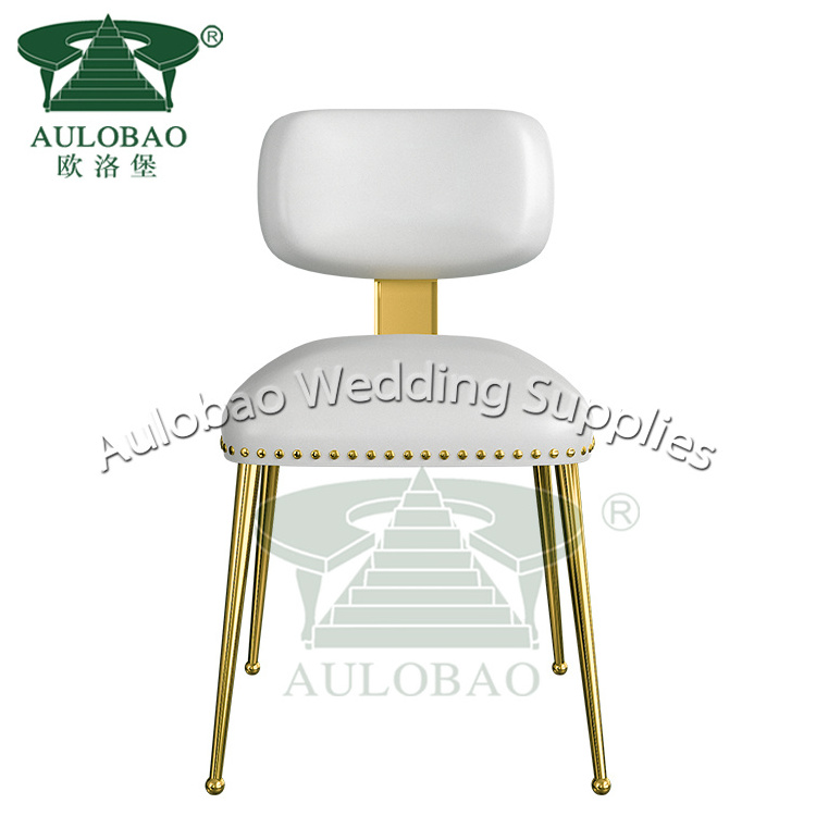 event party furniture used carved gold metal frame upholstered dining chair