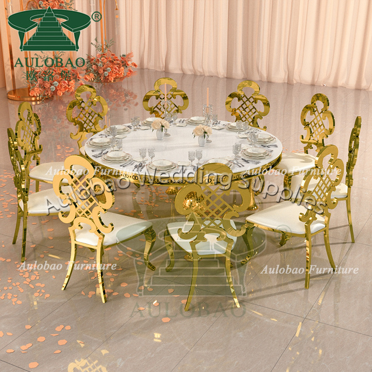 Special design luxury gold stainless steel high back king throne chair wedding rental