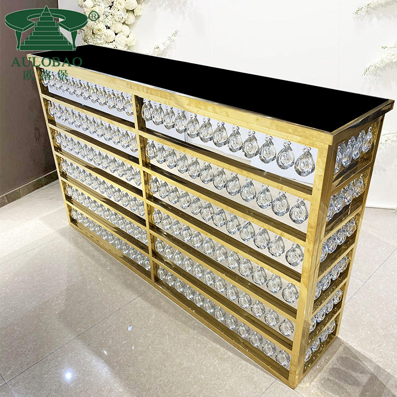 Bar furniture party rental stainless steel commercial  bar counters design