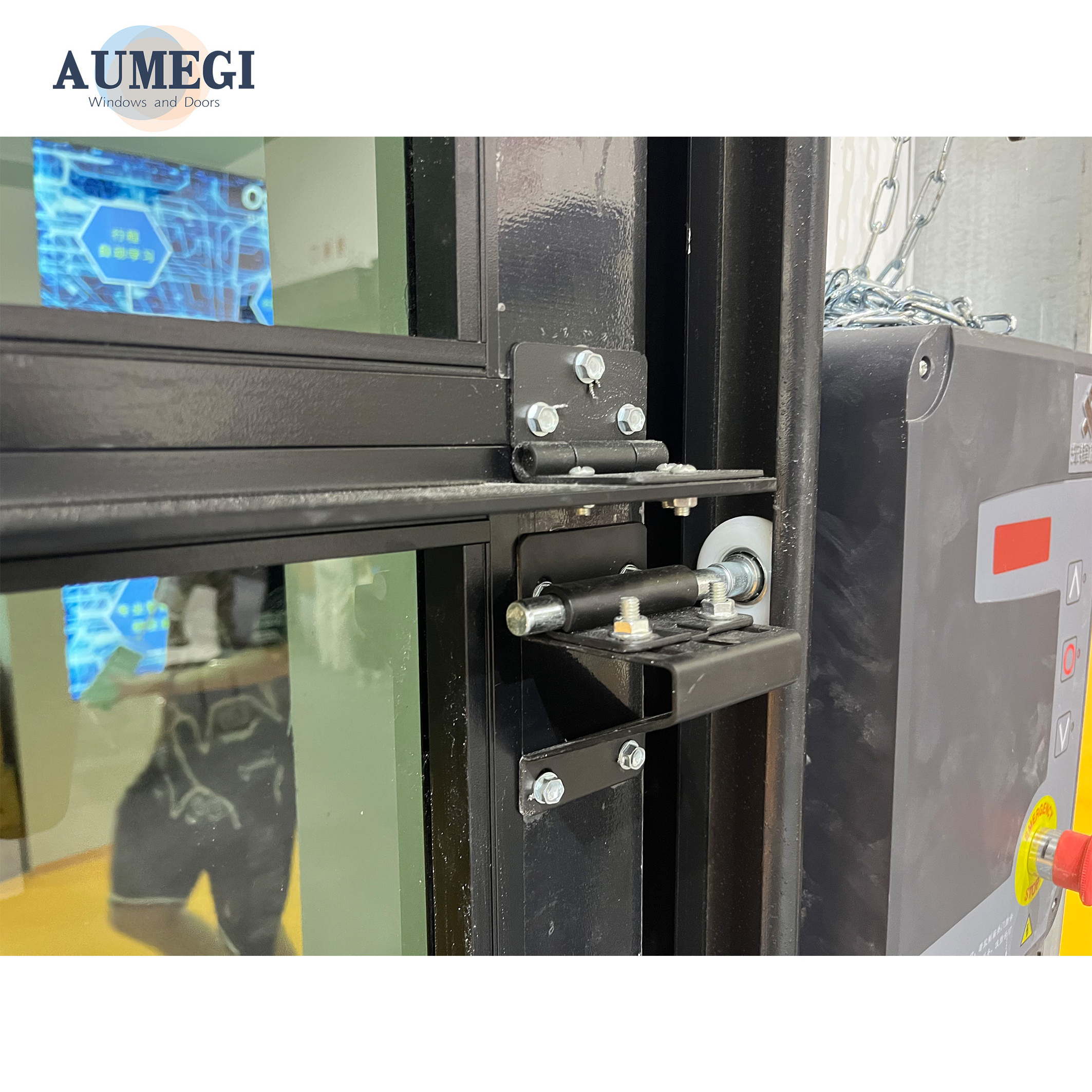 Aumegi Heavy Duty  Best Sale Garage Door Exterior Reinforce Garage Door Foshan Garage Door